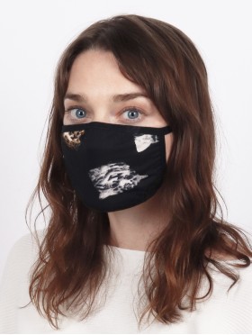 Reversible Cat Patterned Fabric Face Mask